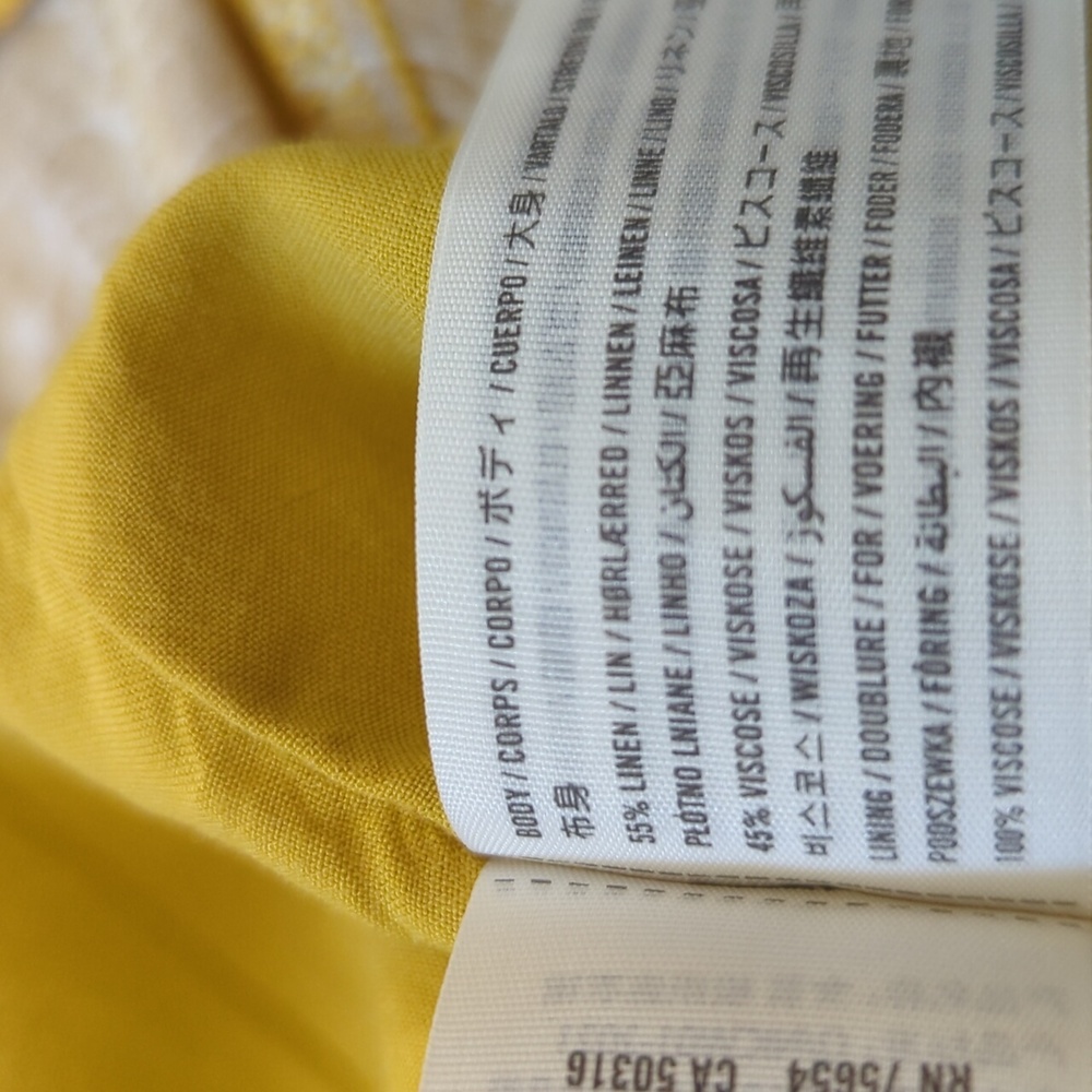 Abercrombie + Fitch Linen Blend Button Front Maxi Dress ST - Picture 13 of 15